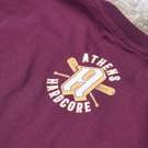 Athens Hardcore baseball athens tshirt - bordeaux